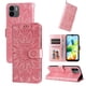 thumbnail image 2 of Funda tipo cartera FOXDOCK para Xiaomi Redmi A1 4G , diseño girasol en relieve, cuero PU, cierre magnético, soporte y tarjetero, 2 of 5