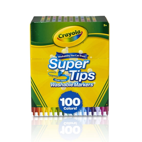 Juego de rotuladores Crayola Super Tips 100 lavables de punta fina