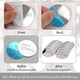thumbnail image 3 of Topers para pastel Wolpark Feliz Cumpleaños de acrílico espejo plateado x20, 3 of 7