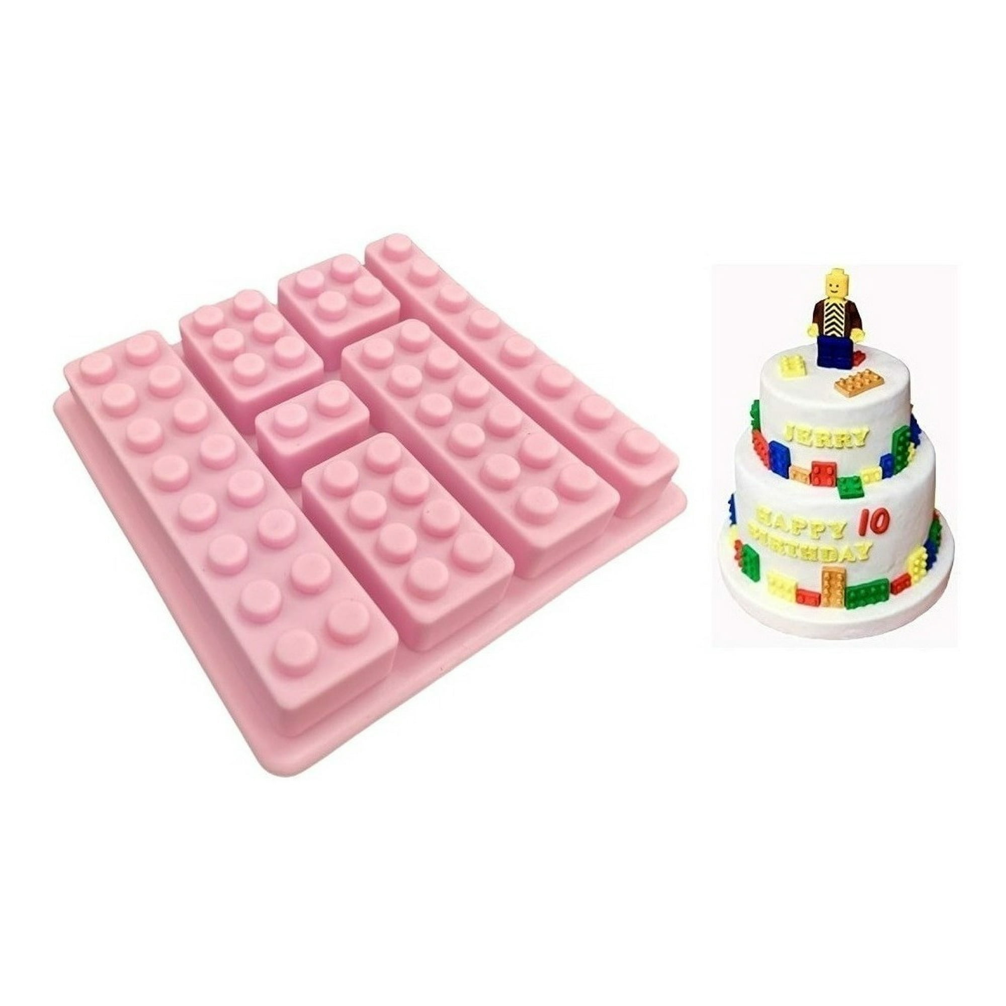 Genérico - Molde De Silicona Molde Fondant Bloques Molde Bloques