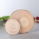 thumbnail image 3 of Posavasos redondos de madera natural para manualidades, soporte para tazas de té, café y bebidas, mantel de mesa, decoración de mesa, accesorios de cocina, 3 of 6