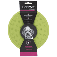 Lickimat Splash Concavo Verde Vidrios Y Duchas Para Perro