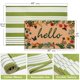 thumbnail image 4 of Juego de Felpudos TIKIRUGI de 2 Piezas Primavera Floral "Hola", 4 of 6