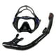 thumbnail image 2 of Máscara Snorkel Set Máscara De Buceo Gafas De Natación Buceador Entrenamiento Buceo Negro Azul, 2 of 3