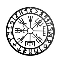 Bothyi - Decoración De Pared Con Símbolo De Vikingos, Arte De Pared Resistente Para Dormitorio, Interior Y Hogar