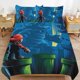 thumbnail image 1 of Super Mario 3-Piece Comforter Set for Bedroom Super Mario Bedding Set for Kids Adults Soft Microfiber Duvet Cover Set with Zipper Closure, 1 of 5