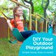 thumbnail image 4 of Set de columpios Jungle Gym Kingdom con barra trapecial y cadenas, 4 of 8