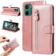 thumbnail image 5 of Funda con Cremallera para Motorola Moto G05, Carcasa Cartera de Cuero PU con Soporte y Tarjetero, 5 of 5