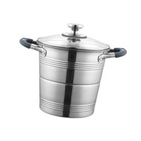 Bothyi - Olla Freidora De Acero Inoxidable Olla Freidora Con Bandeja Para Cocinar Al Vapor Para Papas Fritas Caseras 5L