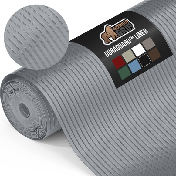 Revestimiento de estante Gorilla Grip DuraGuard, 17,5 x 30 cm, impermeable, gris