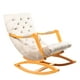 thumbnail image 2 of Silla Mecedora Con Apoya Brazo Felpa Beige, 2 of 3