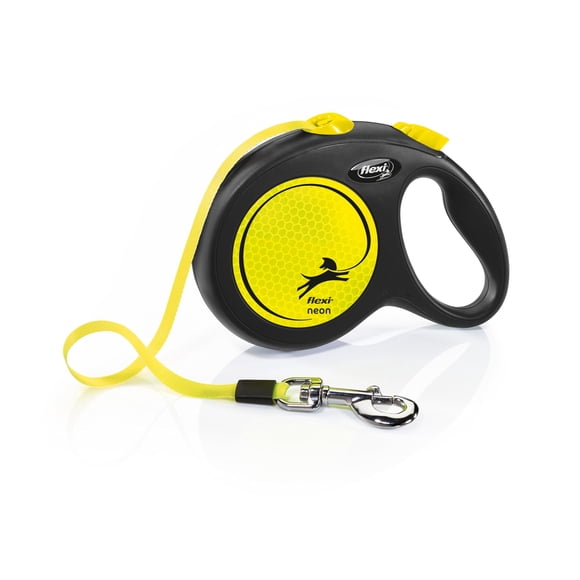 Cinta retráctil Dog Leash Flexi Neon de 5 m para perros de 50 kg