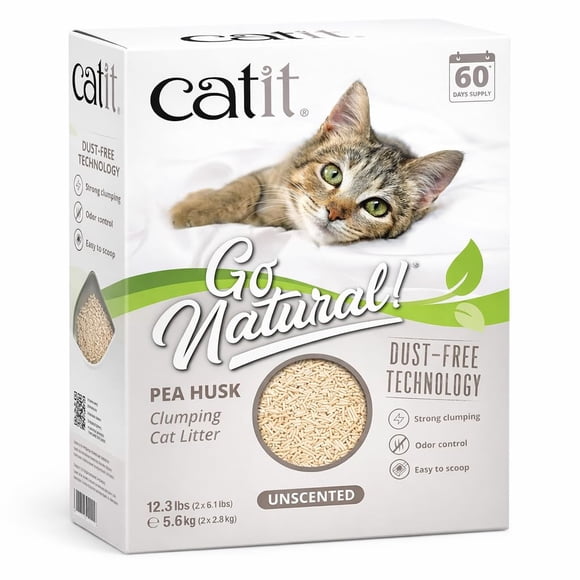 Go Natural Arena Aglomerante Para Gatos De Cáscara De Arveja 5 6 Kg