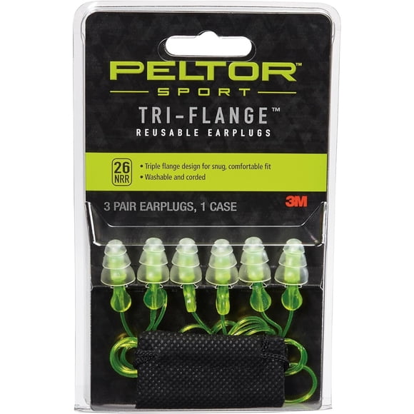 Tapones 3M Peltor Sport TriFlange 26dB Cordan 3 Pares