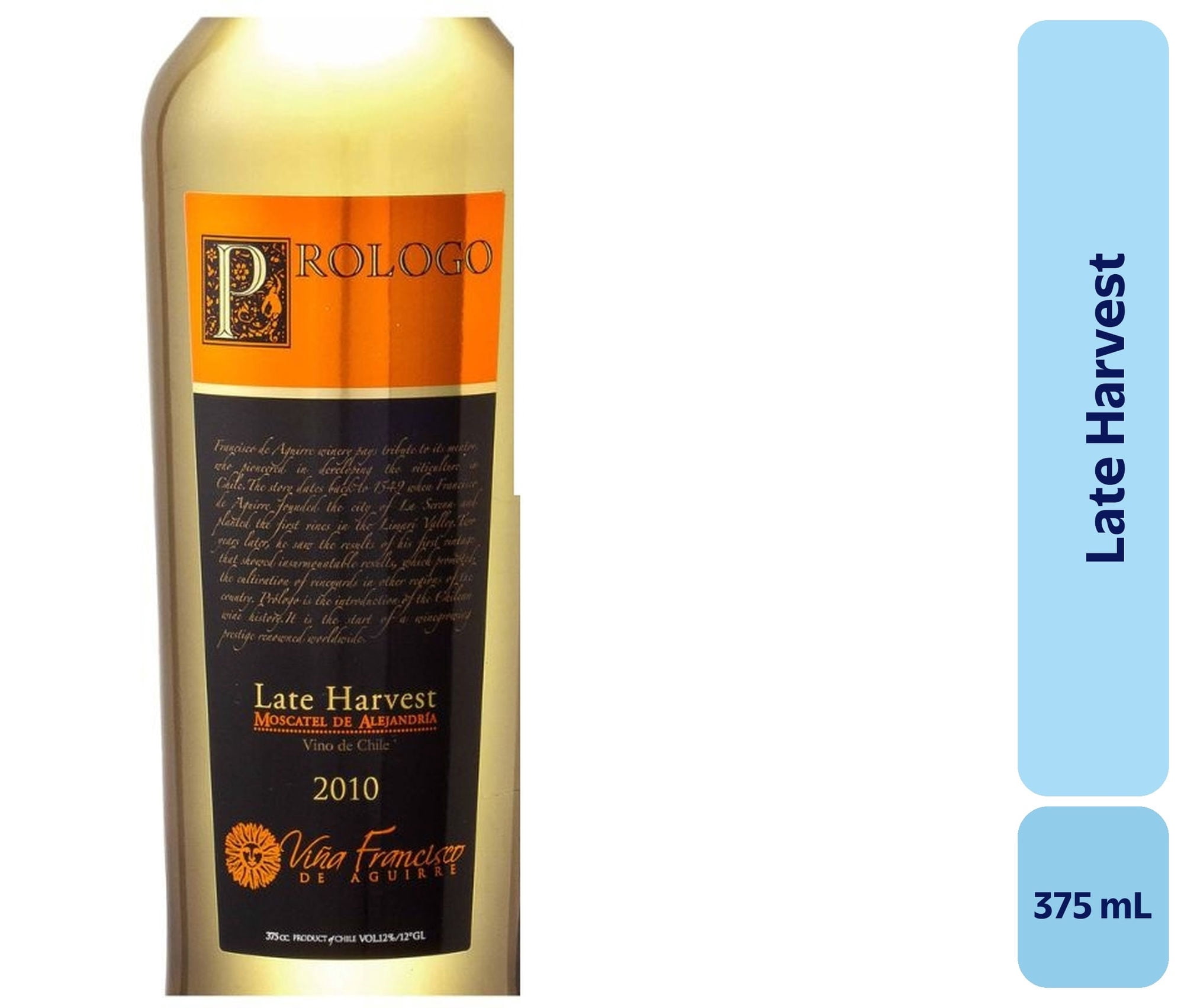 Vino Late Harvest Botella 375 mL Prologo
