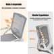 thumbnail image 3 of Silla Escritorio Oficina Reposacabezas Reclinable Exo Negra, 3 of 8