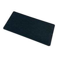 Bothyi - Alfombrilla De Silicona Para Secado, Alfombrilla Para Fregadero, Vajilla Rectangular, Alfombrilla Para Mesa, Mantel Individual Flexible Negro
