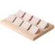 thumbnail image 4 of Tarjetero De Madera Para Pendientes Con Bandeja Para Expositor De Accesorios De Joyería, 8 Pares, Color Crema, 4 of 5