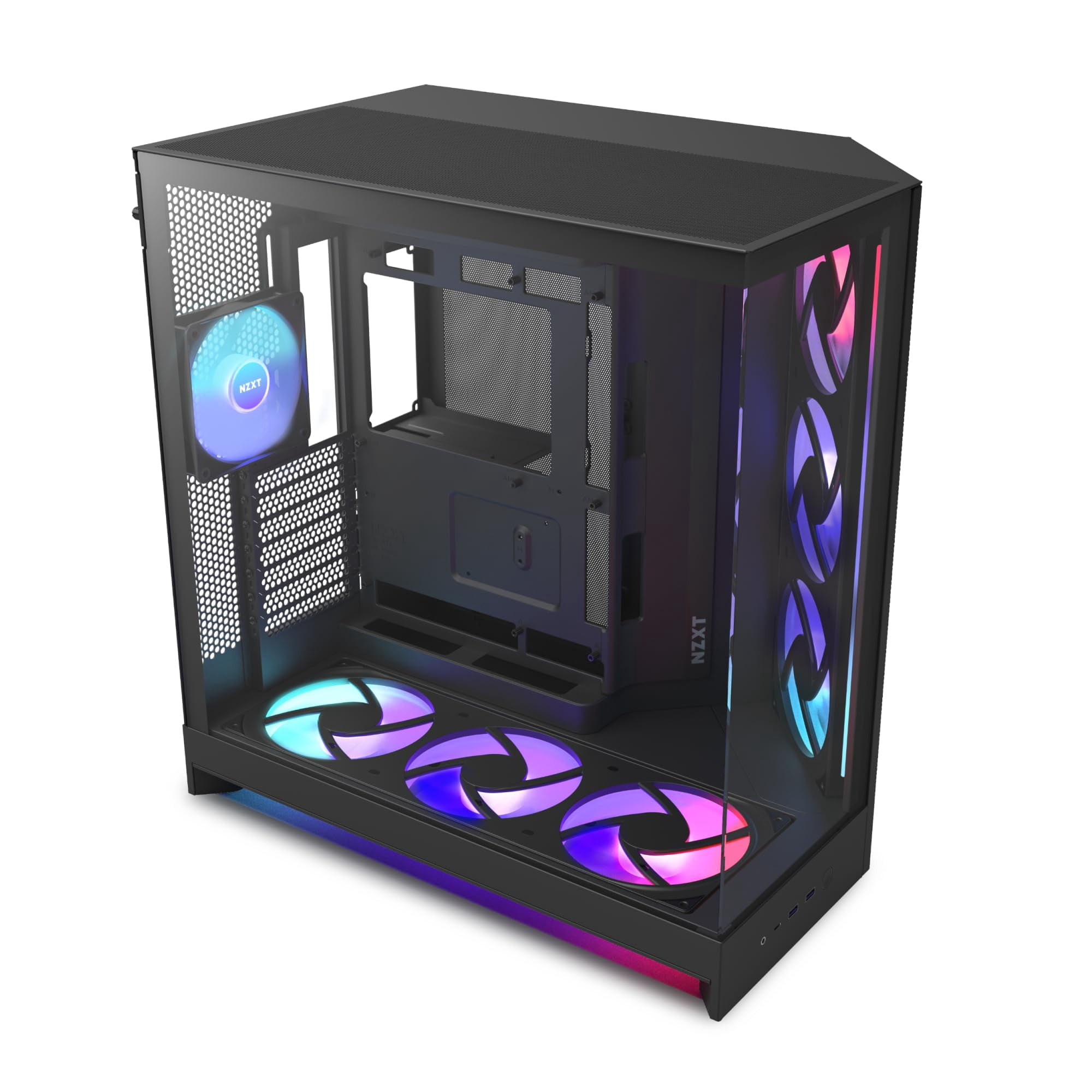 Estuche Para Pc Nzxt H9 Flow Rgb+ (2025) Atx Grande De Doble Cámara