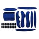 thumbnail image 2 of 27pcs / Set Kits De Acolchado Para Casco De Bicicleta Forro Para Casco De Bicicleta Barbilla Correa Almohadillas De Espuma Azul, 2 of 5