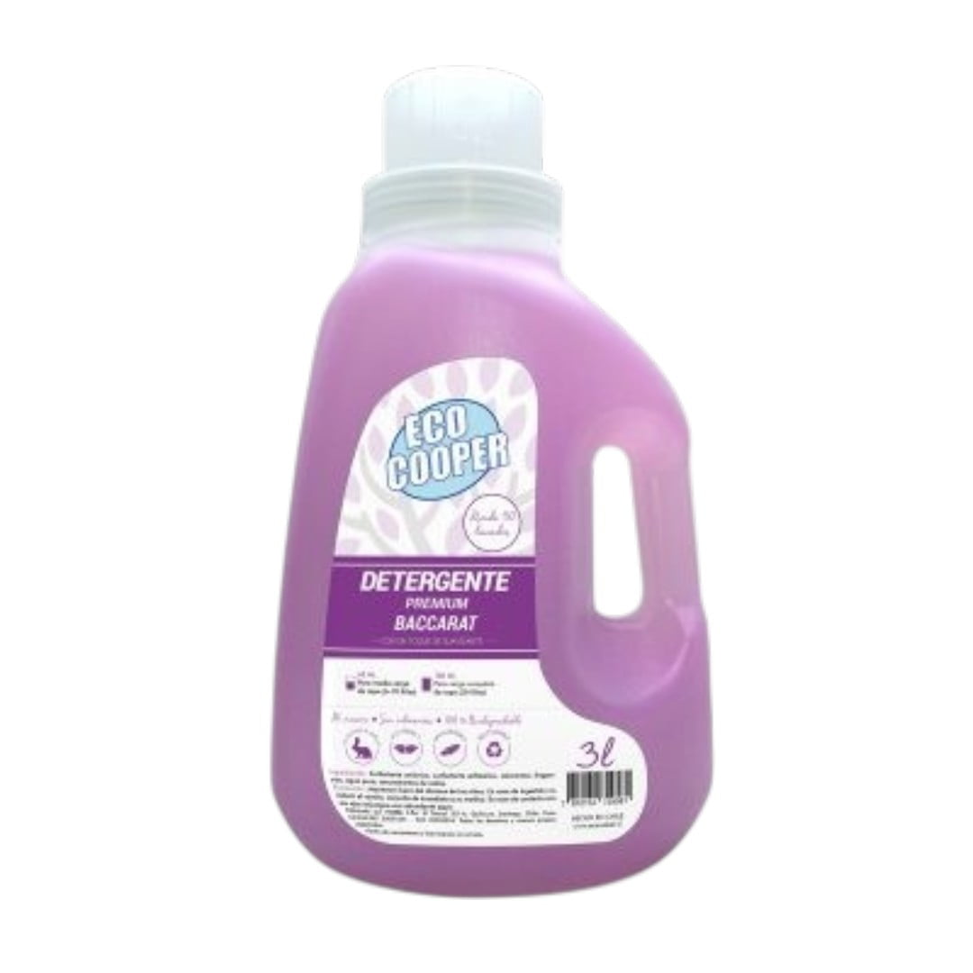 Nobel - Detergente Premium Ecocooper Baccarat 3l - Concentrado, Hipoalergénico Y 100% Biodegradable