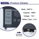 thumbnail image 2 of Batería de portátil SUNNEAR Dell XPS 13 9365 7,6 V 46 Wh, 2 of 6