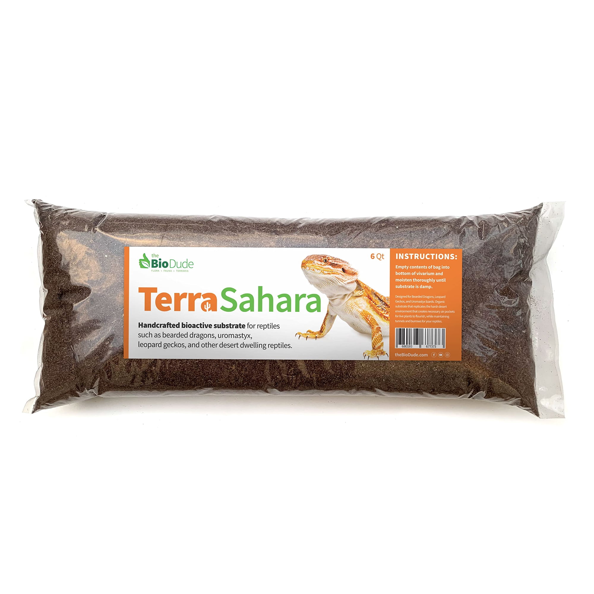 Sustrato bioactivo para reptiles BIODUDE 5,7 L Terra Sahara