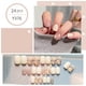 thumbnail image 2 of Glossy Yellow Square Press On Nails with Flower Designs - Full Coverage Acrylic False Nails for Women, 2 of 2
