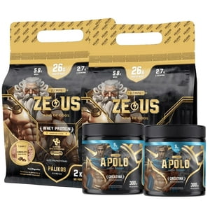 Palikos Fitness - 2 Proteinas 2Kg (Vainilla Y Choco) + 2 Creatinas 300G