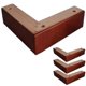 thumbnail image 1 of Kit 4 Patas Para Sillón Tipo L- Para Cama Europea Tipo L altura 4,5 cm, 1 of 2