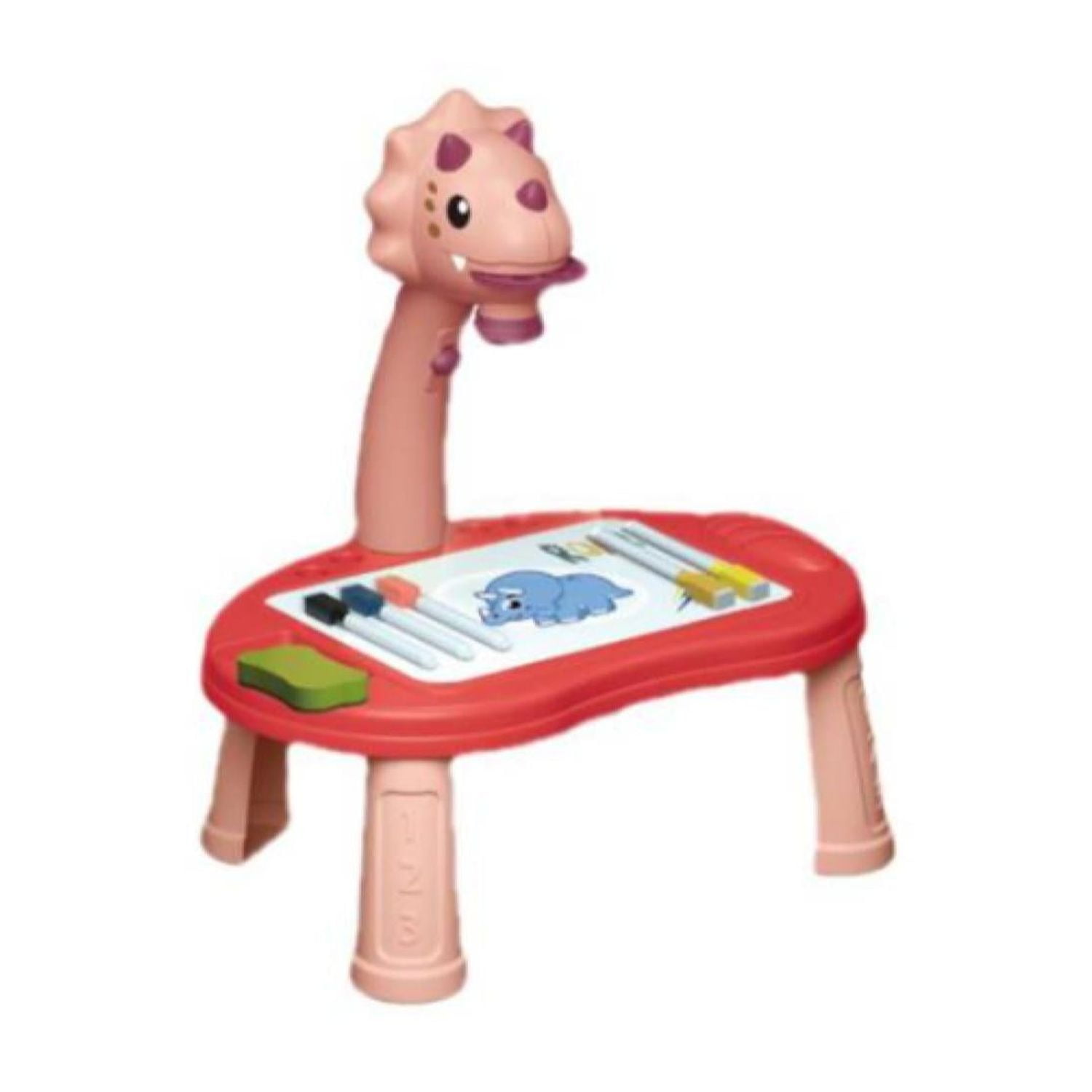 Total E-commerce - Juguete Mesa De Dibujo Proyector Led Infantil Rosado