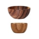 thumbnail image 3 of 2 Uds Cuenco Redondo De Madera Para Ensalada Utensilios Cuenco Para Servir Frutas, 3 of 5