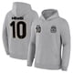 thumbnail image 2 of Buzo canguro con capucha Icon Sports Messi Argentina para niños, gris claro, 2 of 7