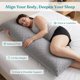thumbnail image 3 of Oubonun Full Body Pillow for Side Sleeper, Adjustable Firm Loft, 3 of 3
