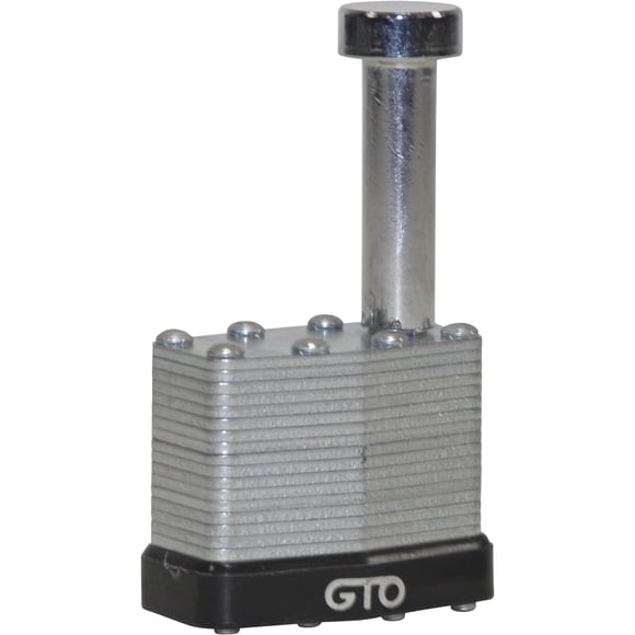 Pasador de seguridad con candado para operador de portón Mighty Mule FM133, color plata