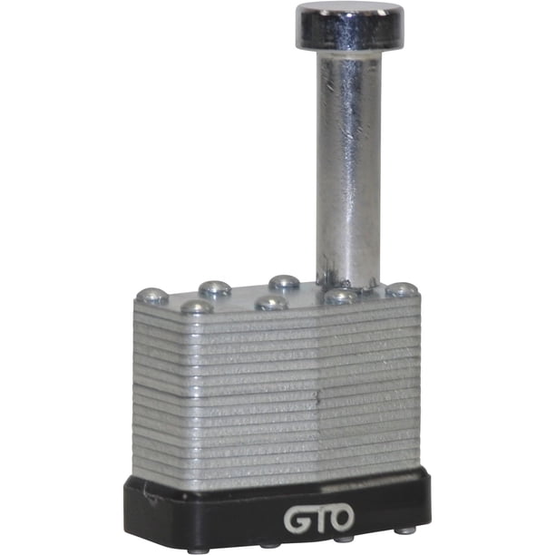 Pasador de seguridad con candado para operador de portón Mighty Mule FM133, color plata