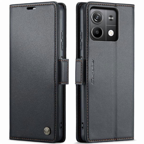 CaseMe tipo cartera Xiaomi Redmi Note 13 5G con cierre magnético, RFID, tarjetero, soporte, carga inalámbrica