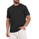 thumbnail image 5 of Camiseta de Punto Casual para Hombre INSPIRE CHIC con Textura de Jacquard, Cuello Redondo y Manga Corta 2XL Negro, 5 of 6