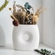 thumbnail image 2 of Florero Vintage Ceramica Circular Blanco 23x9x20cm, 2 of 2