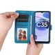 thumbnail image 3 of Funda tipo cartera FOXDOCK para Realme C35 4G , diseño girasol en relieve, cuero PU, cierre magnético, soporte y tarjetero, 3 of 5