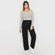 thumbnail image 4 of Sweater Mujer Rayado Off Shoulder Blanco Rayas Corona, 4 of 5