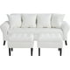 thumbnail image 1 of Sofa Lua 3c + 2 Pouf Pu 20 Blanco, 1 of 6