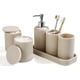 thumbnail image 1 of Set De Accesorios De Baño De 6 Piezas Color Beige, 1 of 7