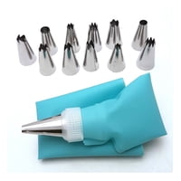 Genérico - Set 12 Boquillas + Manga Pastelería Repostería Decoración