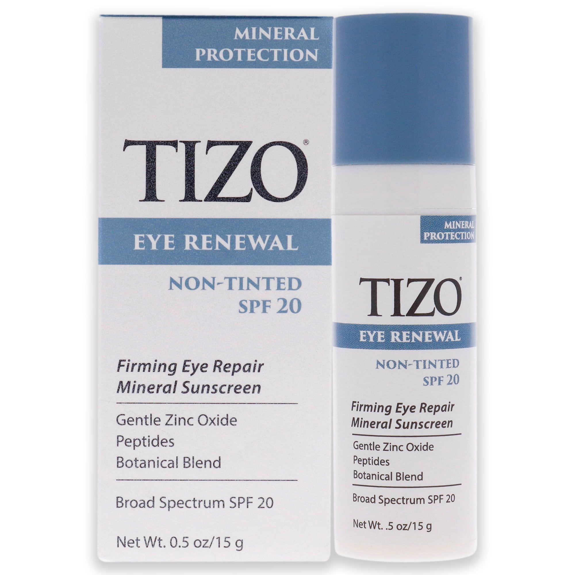 Tizo - Renovación De Ojos Sin Color Spf 20 De Para Mujeres - 0.5 Oz De Protector Solar