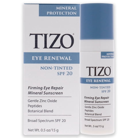 Tizo - Renovación De Ojos Sin Color Spf 20 De Para Mujeres - 0.5 Oz De Protector Solar