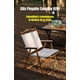 thumbnail image 2 of Silla Plegable Camping Con Bolsillo Playa Picnic Beige Kemi, 2 of 8