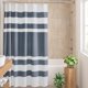 thumbnail image 1 of Cortina de ducha Madison Park Spa Waffle 180 x 180 cm, color azul índigo, 1 of 8