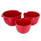 thumbnail image 5 of Tazones para mezclar Glad, set de 3, rojos, apilables, 2,8 L, 5 of 7