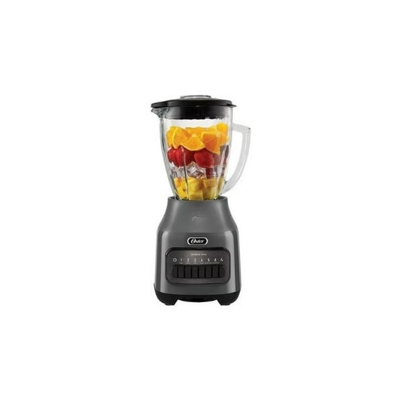 Licuadora Oster Vaso Vidrio 6 Velocidades + Pulso Blstpeggpb Color Gris